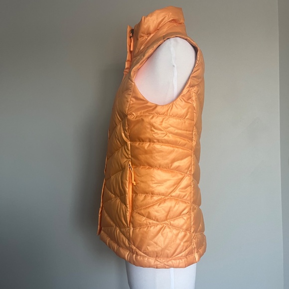 The North Face Aconcagua Down Vest 550 Orange Sherbert Nasturtium Gilet Smal - Picture 6 of 11
